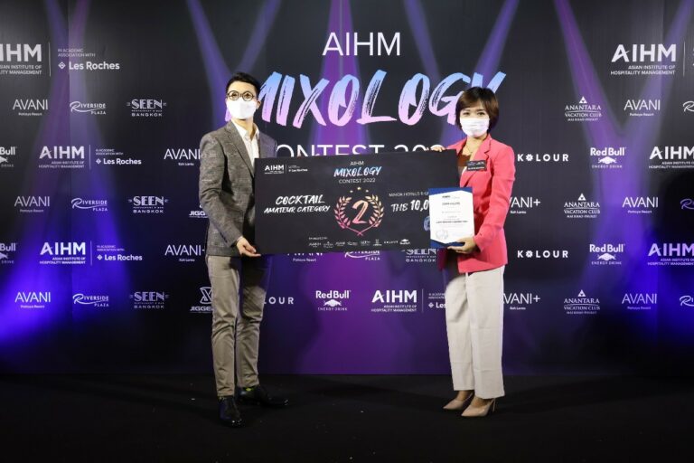 “Sweep all awards from beverage creation” in “AIHM Mixology Contest 2022”