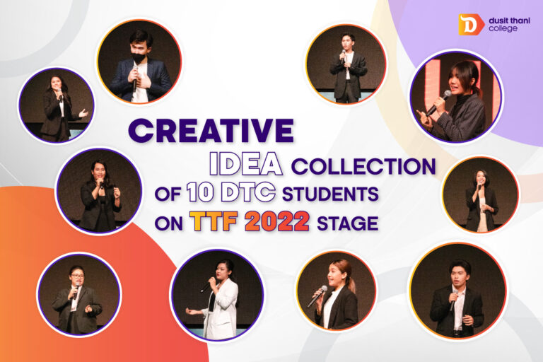Creative idea collection of 10 DTC students on TTF 2022 stage