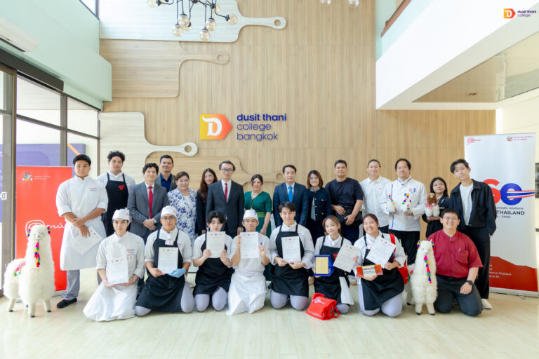 Dusit Thani College collaborates with the Embassy of Peru holding a culinary challenge to celebrate 60 years of Thailand-Peru diplomacy 