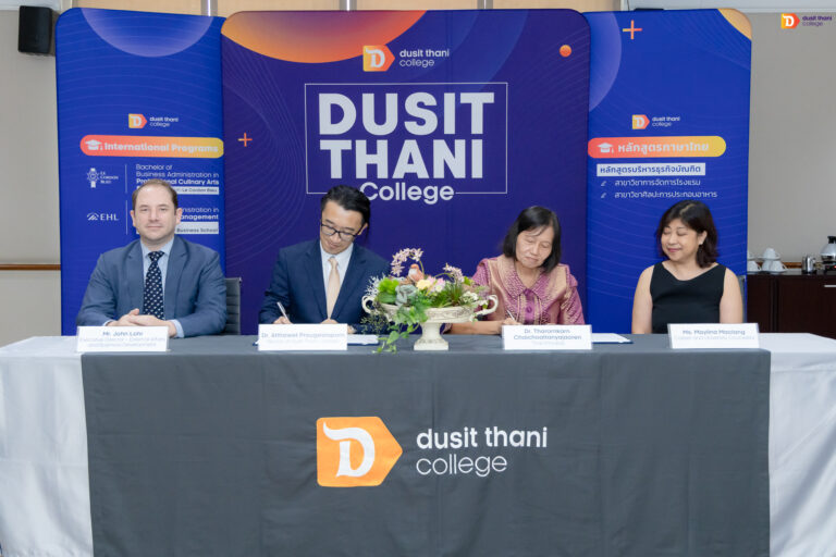 Dusit Thani College signs MoU with Thai Singapore International School