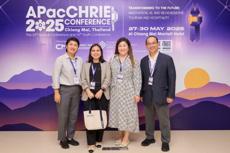 ร่วมต่อยอดการวิจัยสู่ความยั่งยืนอุตสาหกรรมการบริการ วิทยาลัยดุสิตธานีเข้าร่วมการประชุมวิชาการ APacCHRIE 2025