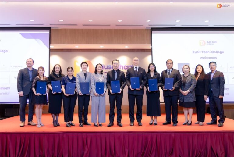 Dusit Thani College signs academic MoU with 10 leading hotels 