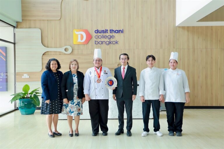 นักศึกษาวิทยาลัยดุสิตธานีคว้าชัย เตรียมเป็นตัวแทนไทยสู่เวทีแข่งขันเชฟระดับโลกที่ตุรกี 