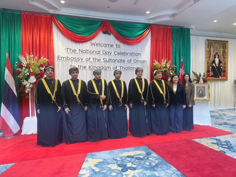 วิทยาลัยดุสิตธานีเข้าร่วมงานเลี้ยงเฉลิมฉลองวันชาติโอมาน 
