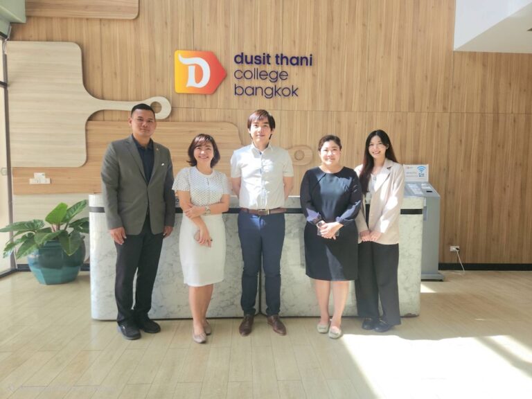 วิทยาลัยดุสิตธานี ให้การต้อนรับ VIVES University of Applied Sciences และ University College Birmingham