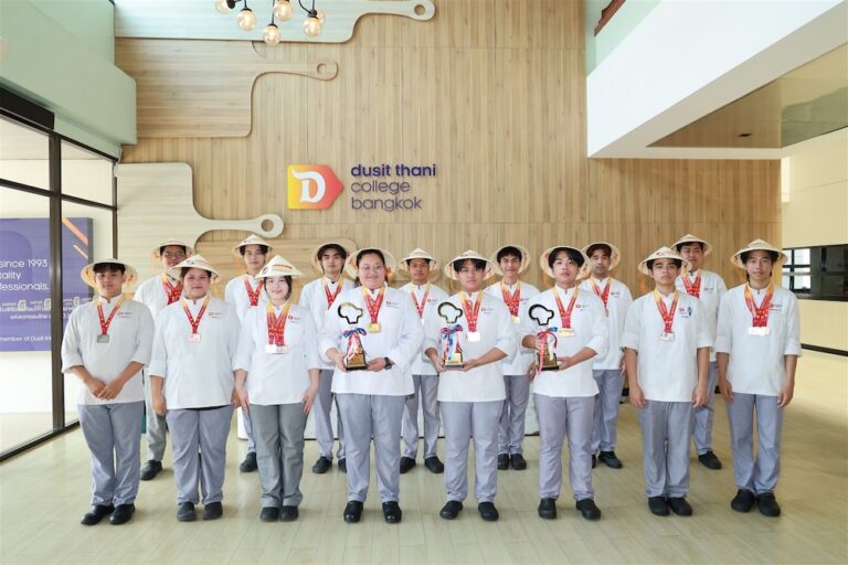 นักศึกษาวิทยาลัยดุสิตธานีตบเท้าคว้าชัยจาก 3 เวทีการแข่งขันประกอบอาหารระดับนานาชาติ 