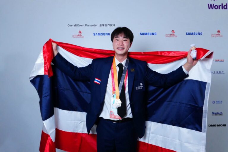 Dusit Thani College Proudly Celebrates “Jerry Nakarin” for Winning Silver at WorldSkills Shanghai 2026, Bringing Honor to Thailand on the Global Skills Olympics Stage