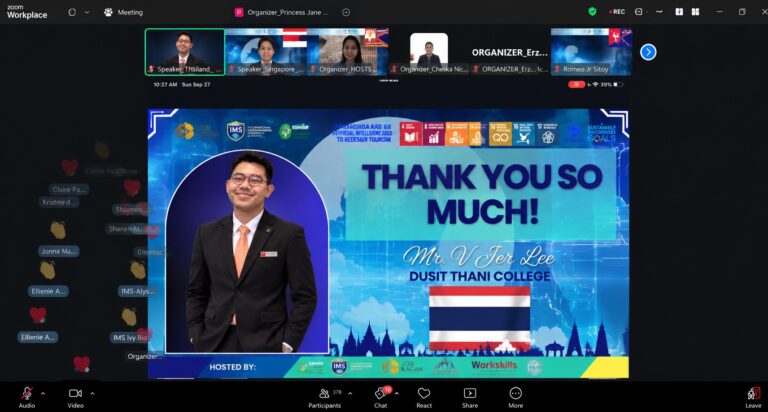 DTC Student Represents Thailand at the 7th Global Tourism Student Summit on World Tourism Day 2026 